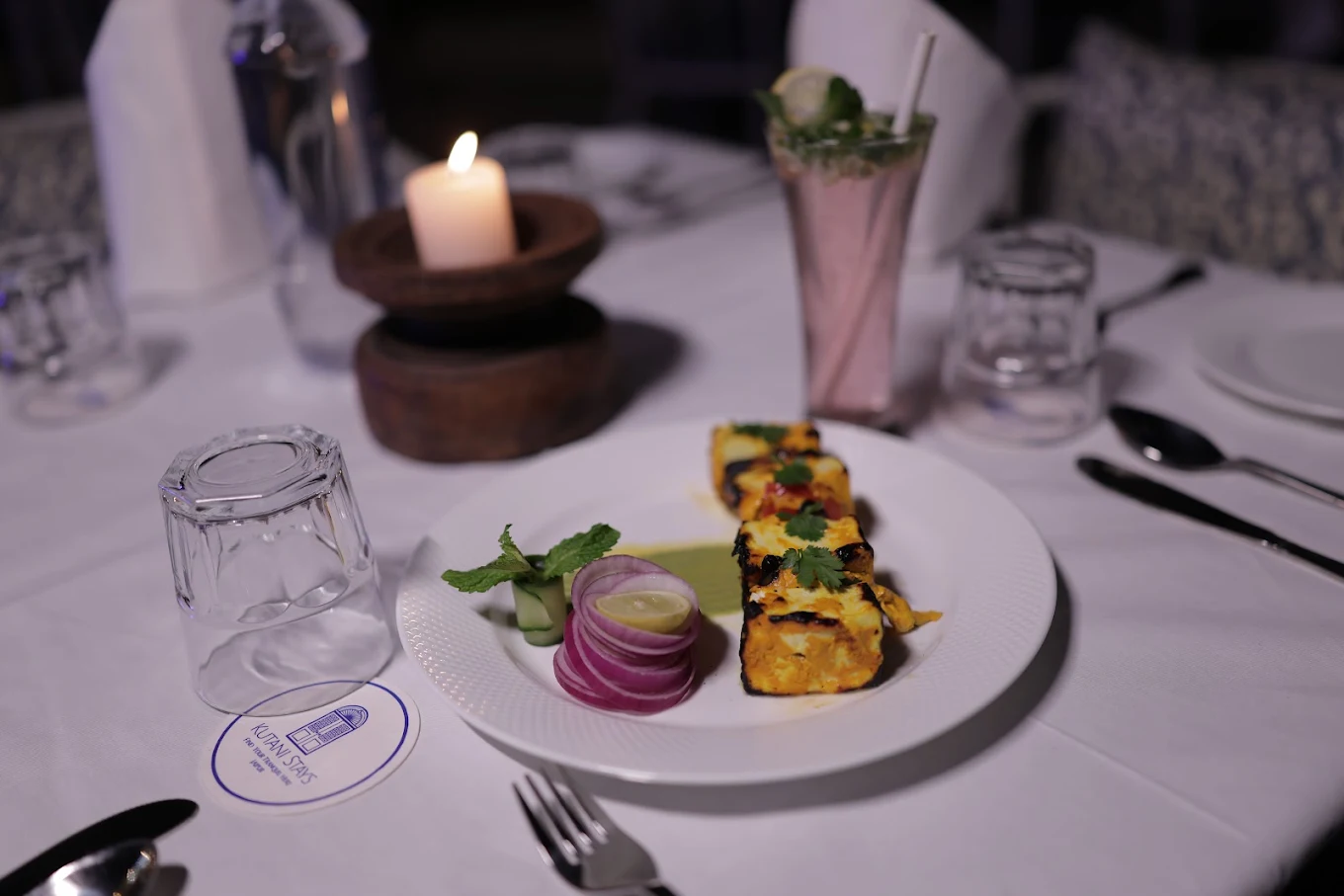 Dining at Gulmohar Café, Kutani Stays Jaipur