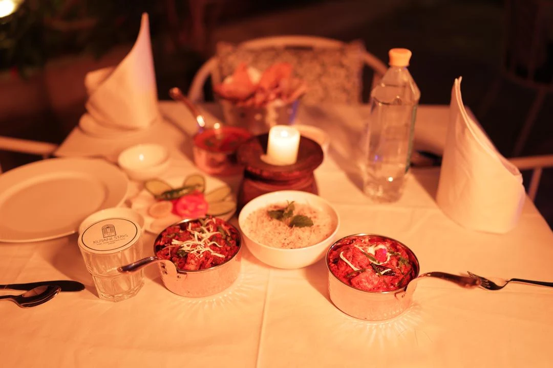 Dining at Gulmohar Café, Kutani Stays Jaipur